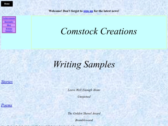 Writing screenshot