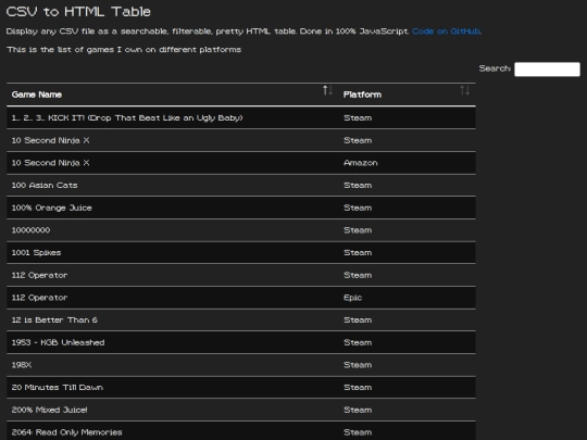 fullgamelist screenshot