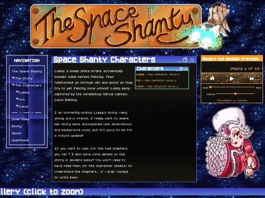 thespaceshanty/characters screenshot