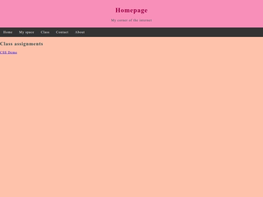 Class screenshot