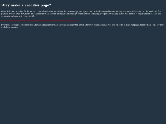whyneocities screenshot