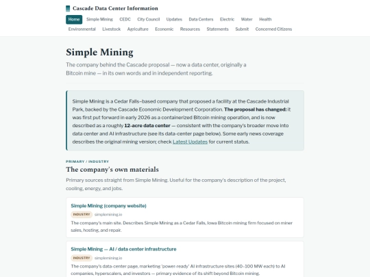 simple-mining screenshot
