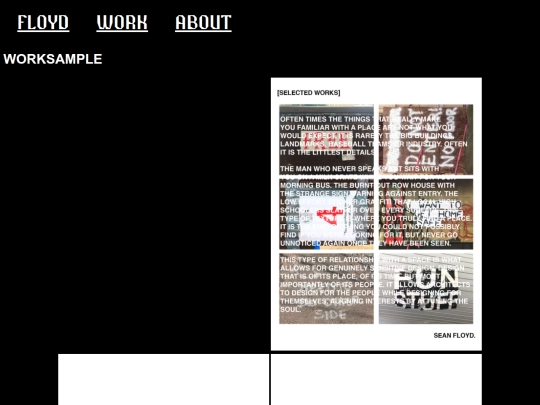 work/port/folio screenshot
