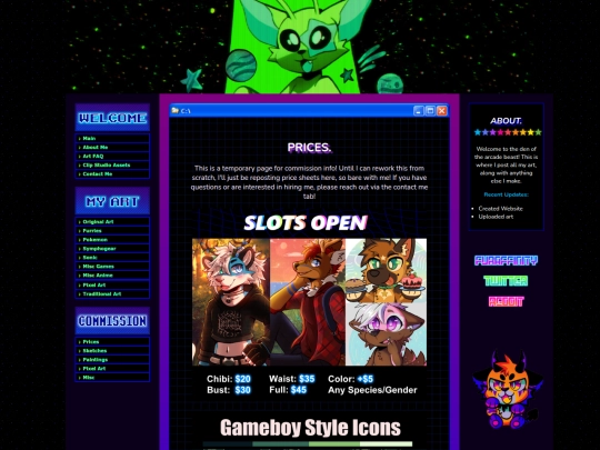 prices screenshot
