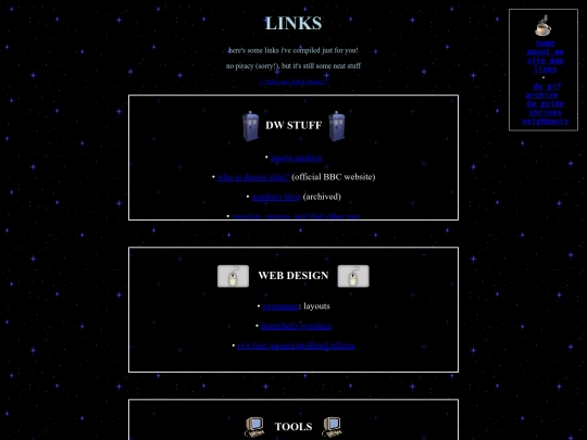 links screenshot