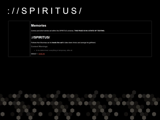 projects/spiritus/memories screenshot