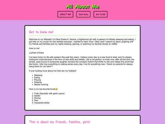Allaboutme screenshot