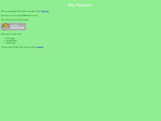 index screenshot