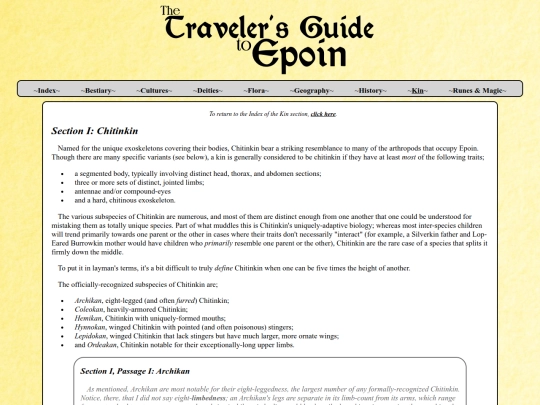 epoin/kin/bestial/chitinkin screenshot