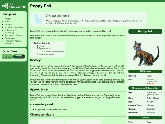 cats/poppy pelt screenshot
