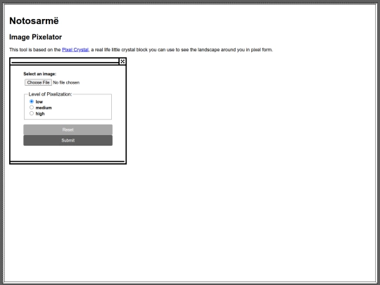 tools/image-pixelator screenshot