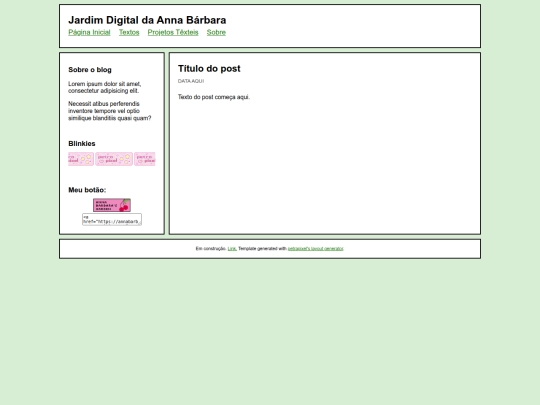textos/template screenshot