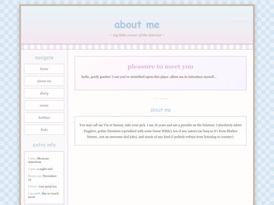 aboutme screenshot