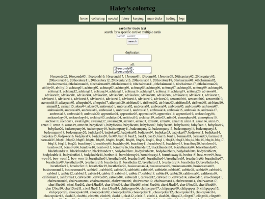 neotcg/keepingcardstext screenshot