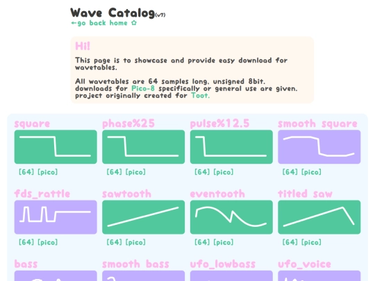 wave_catalog/main screenshot