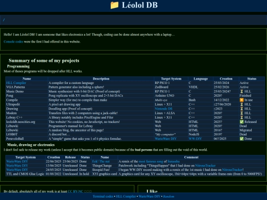 index screenshot