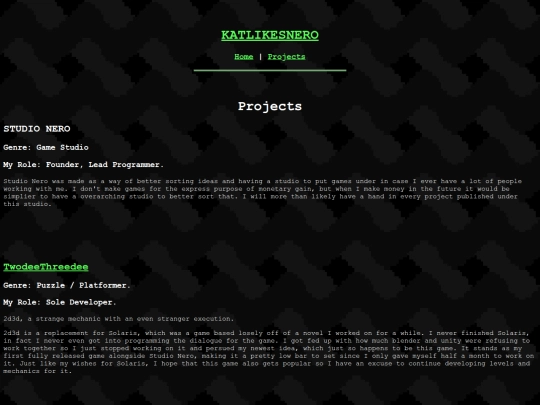 projects screenshot