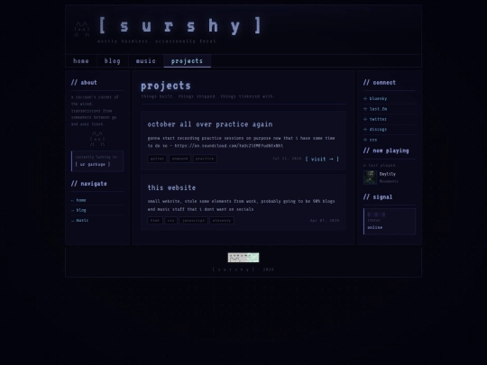 projects screenshot
