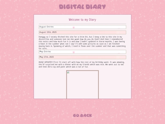 digitaldiary screenshot