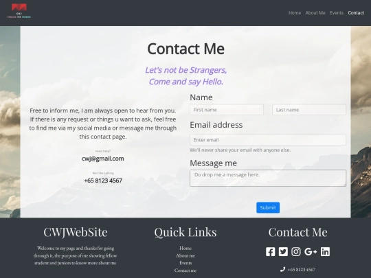 forms screenshot