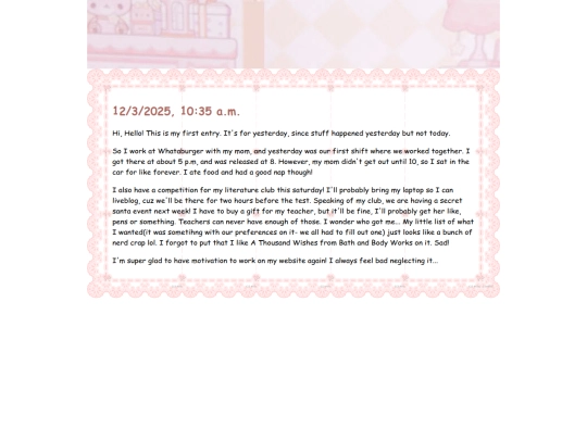 Diary entries/Entry1 screenshot