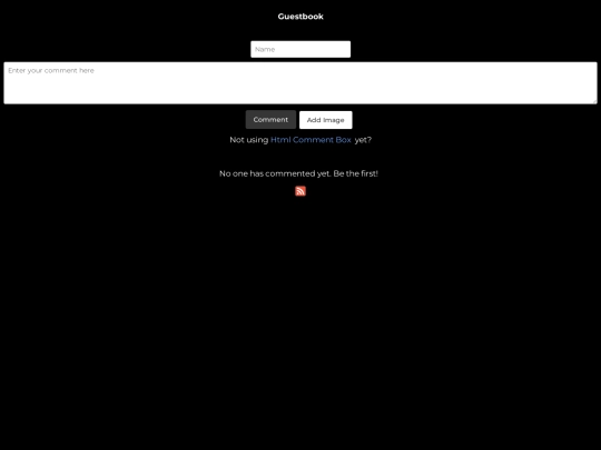 guestbook screenshot