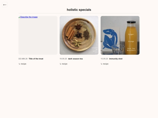 holisticspecials screenshot