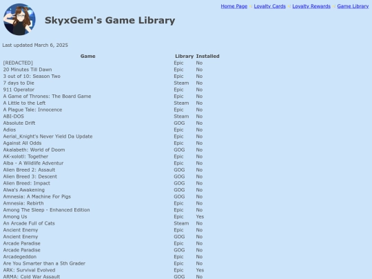 library screenshot