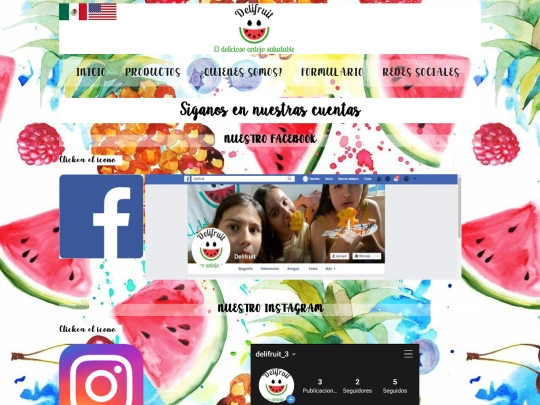 Delifruit/redes_sociales screenshot
