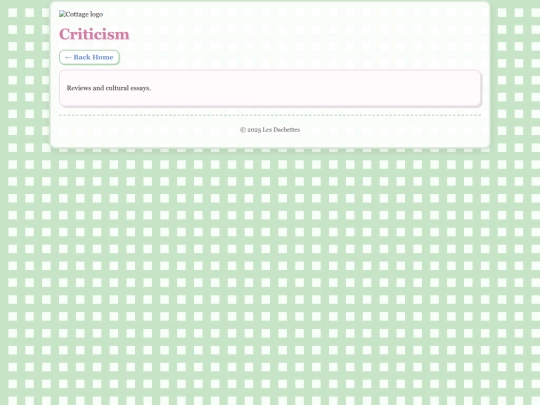 criticism screenshot