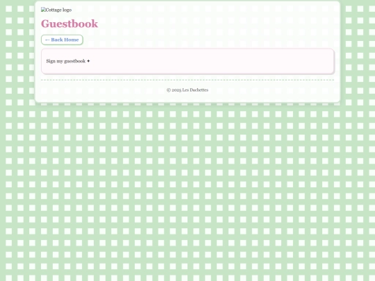 guestbook screenshot