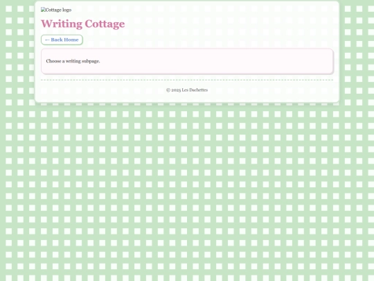 writing screenshot
