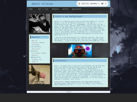 aboutme screenshot