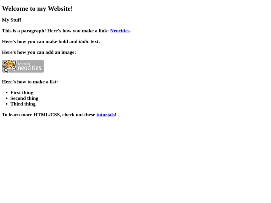 index screenshot