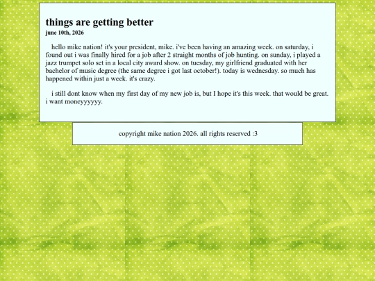 blogpost/thingsaregettingbetter screenshot