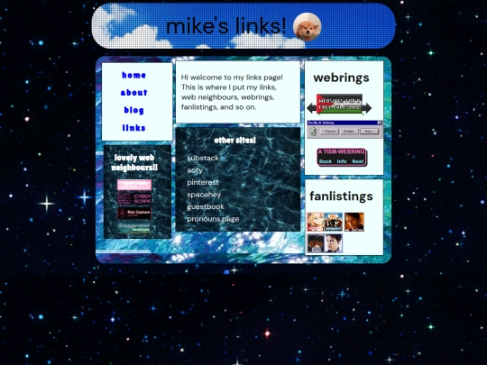 links screenshot