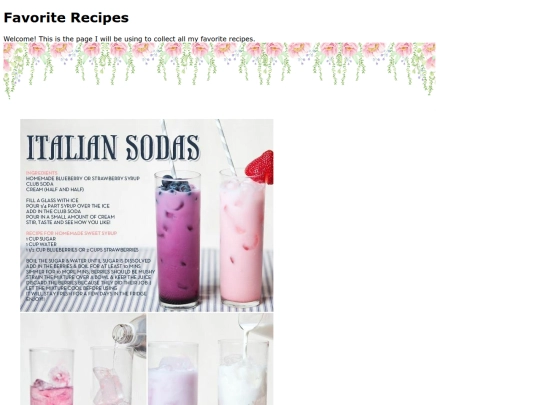 recipes screenshot