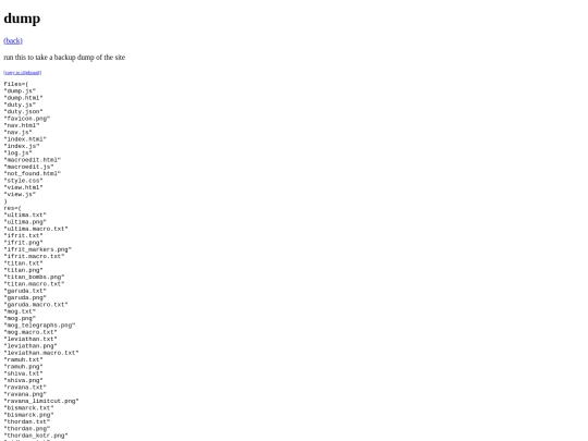 dump screenshot