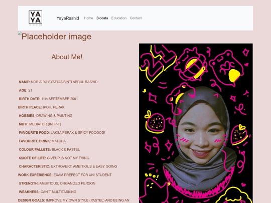 biodata screenshot