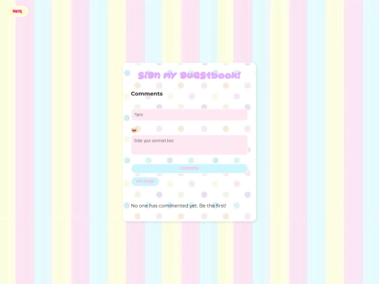 guestbook screenshot
