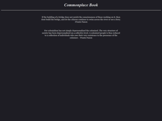 CommonplaceBook screenshot
