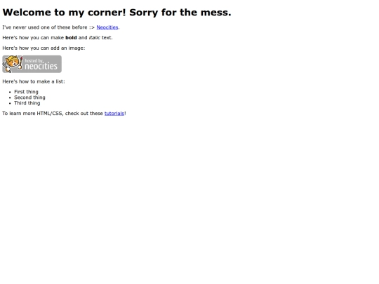 index screenshot