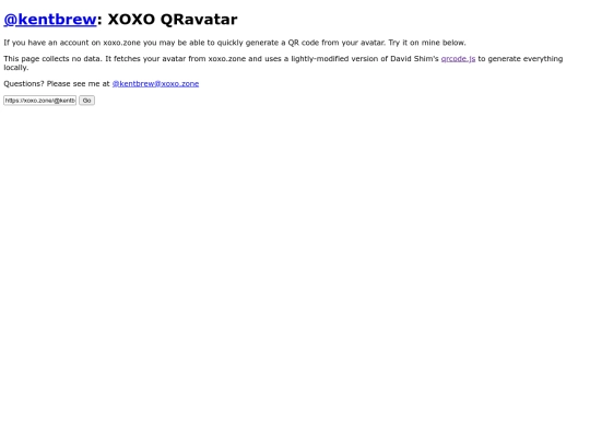 qravatar screenshot