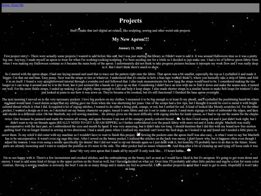 Projects screenshot