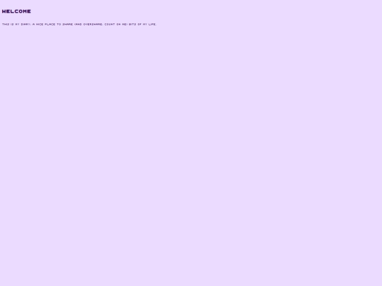 diary/welcome screenshot