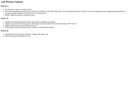updates screenshot