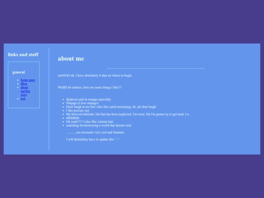 about-me screenshot