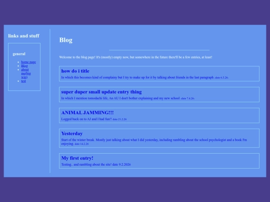 blog screenshot