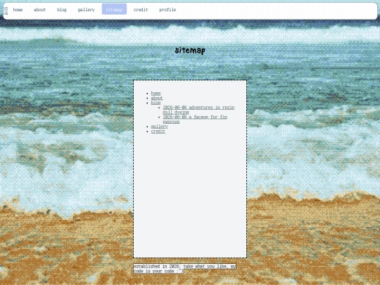 sitemap screenshot