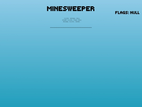 minesweeper/game screenshot